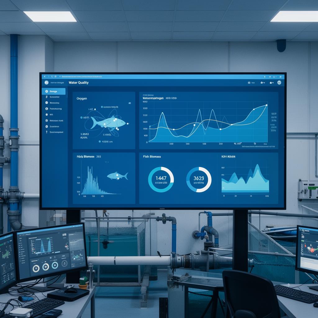 Tableau de bord AquaPilote en salle de contrôle